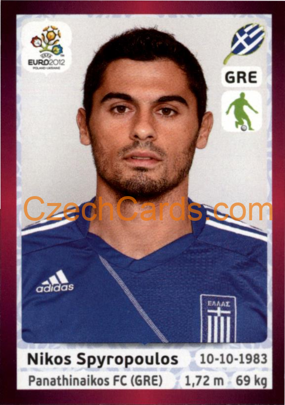 Nikos Spyropoulos 2012 Panini EURO sticker #91