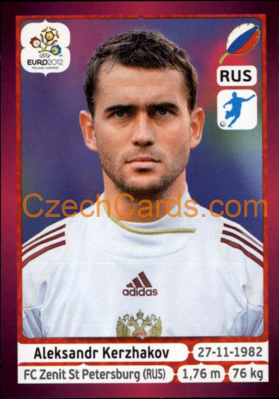 Aleksandr Kerzhakov 2012 Panini EURO sticker #130