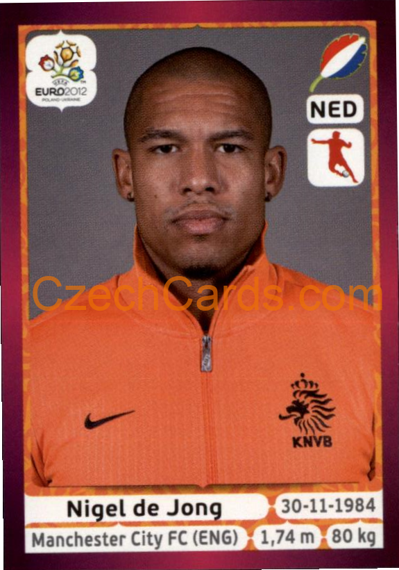 Nigel de Jong 2012 Panini EURO sticker #179