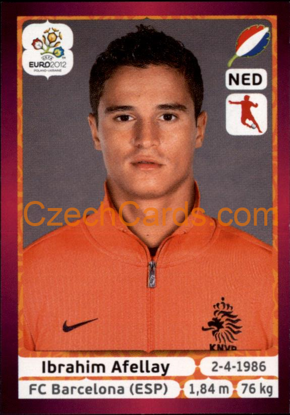 Ibrahim Afellay 2012 Panini EURO sticker #184