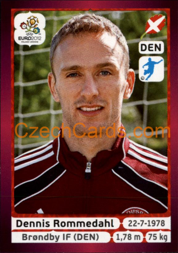 Dennis Rommedahl 2012 Panini EURO sticker #217