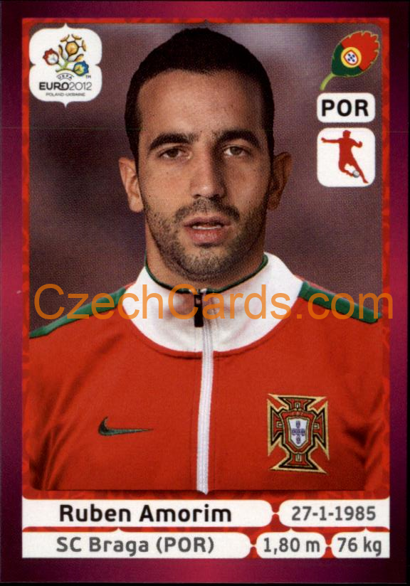 Ruben Amorim 2012 Panini EURO sticker #266