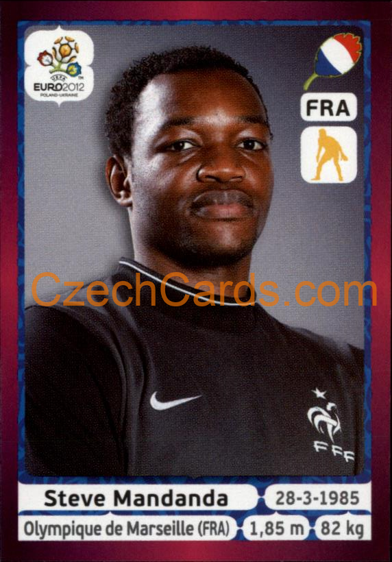 Steve Mandanda 2012 Panini EURO sticker #462