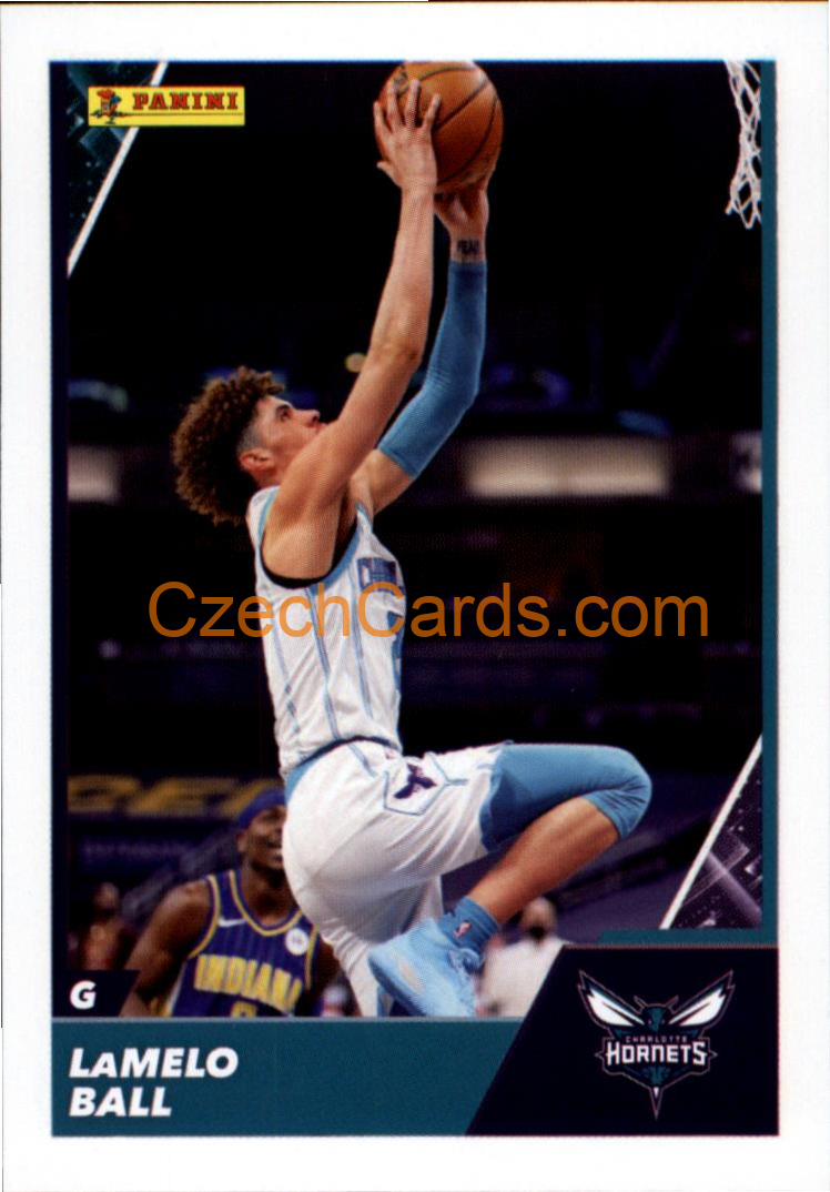 LaMelo Ball 2021/22 Panini NBA sticker and card C25