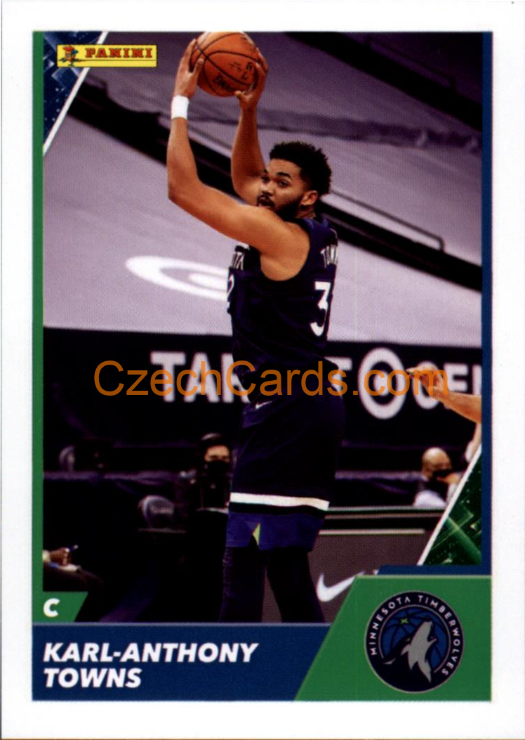 Karl-Anthony Towns 2021/22 Panini NBA sticker and card C39