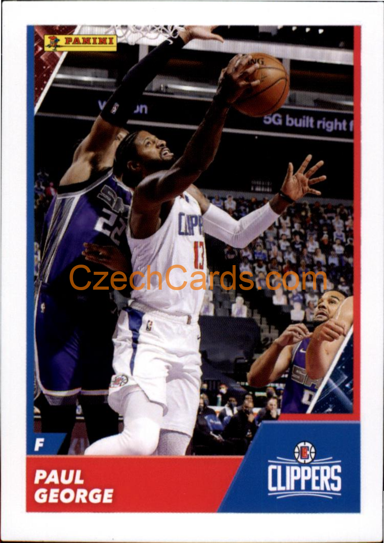 Paul George 2021/22 Panini NBA sticker and card C47