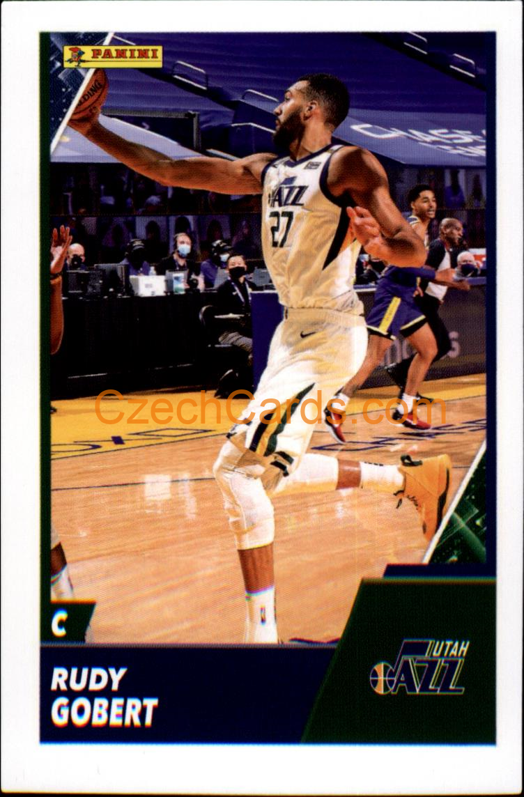 Rudy Gobert 2021/22 Panini NBA sticker and card C71