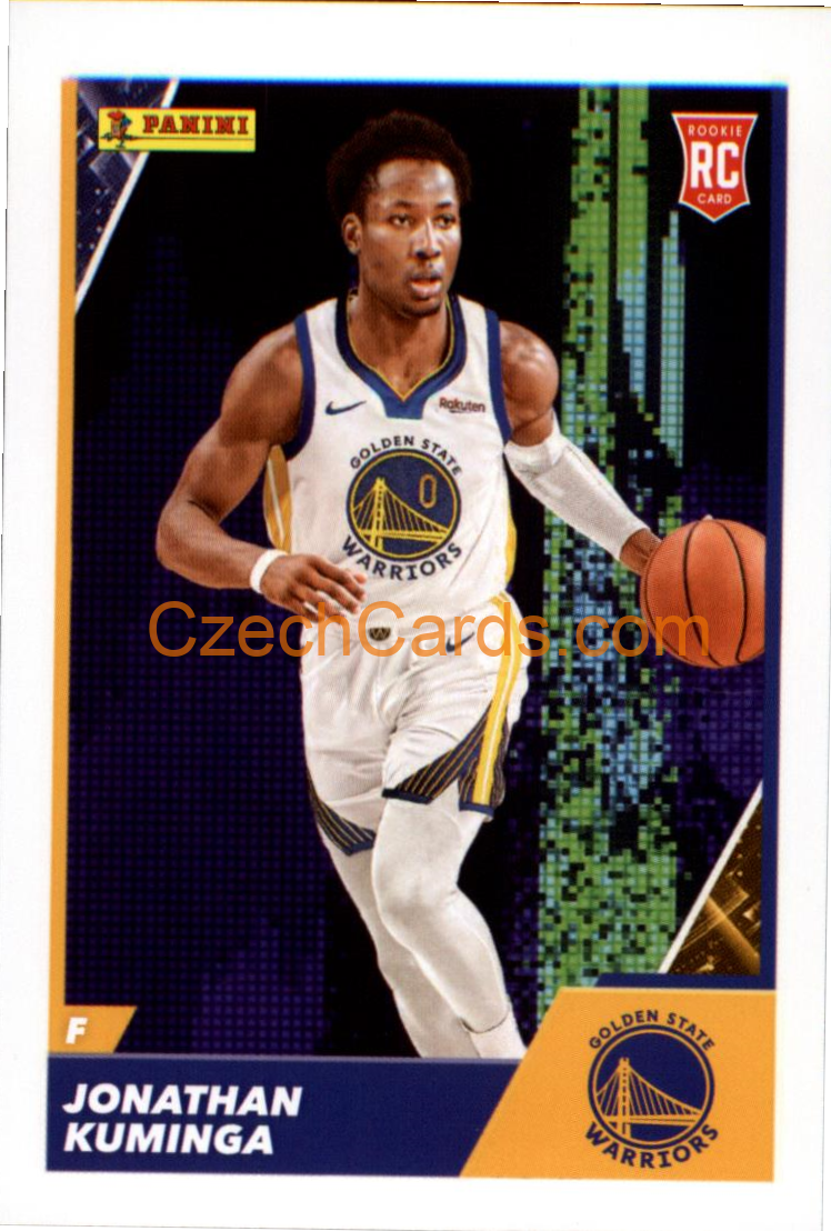Jonathan Kuminga 2021/22 Panini NBA sticker and card RC C87