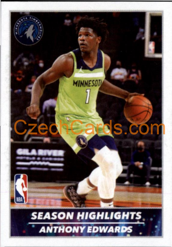 Anthony Edwards 2021/22 Panini NBA sticker and card #9