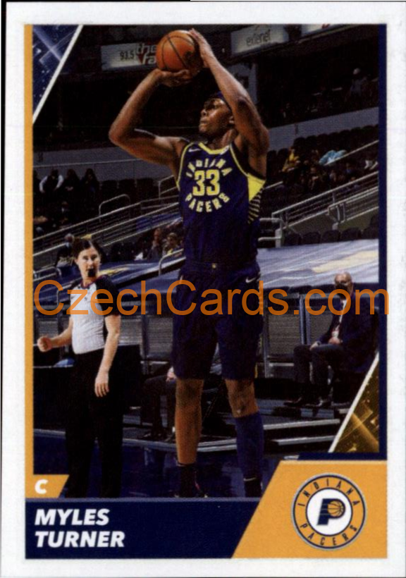 Myles Turner 2021/22 Panini NBA sticker and card #203
