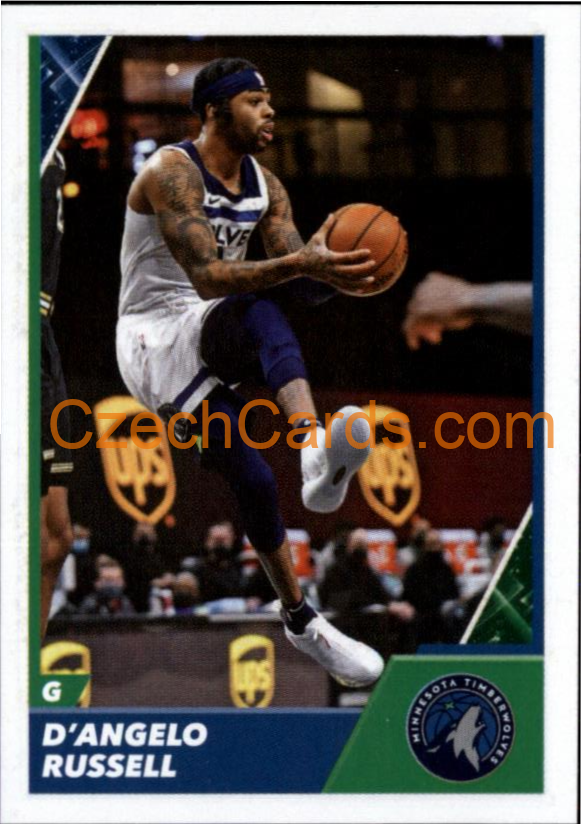 D'Angelo Russell 2021/22 Panini NBA sticker and card #396