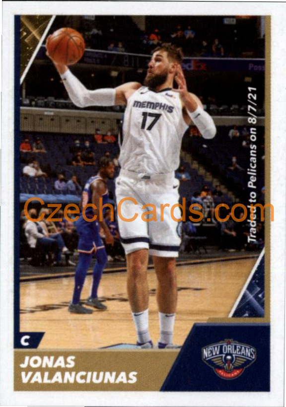 Jonas Valanciunas 2021/22 Panini NBA sticker and card #411