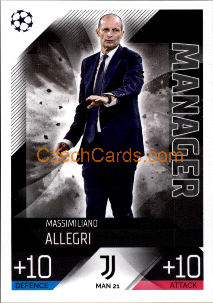 Maximiliano Allegri (Juventus) 2022/23 Match Attax Extra #MAN 21
