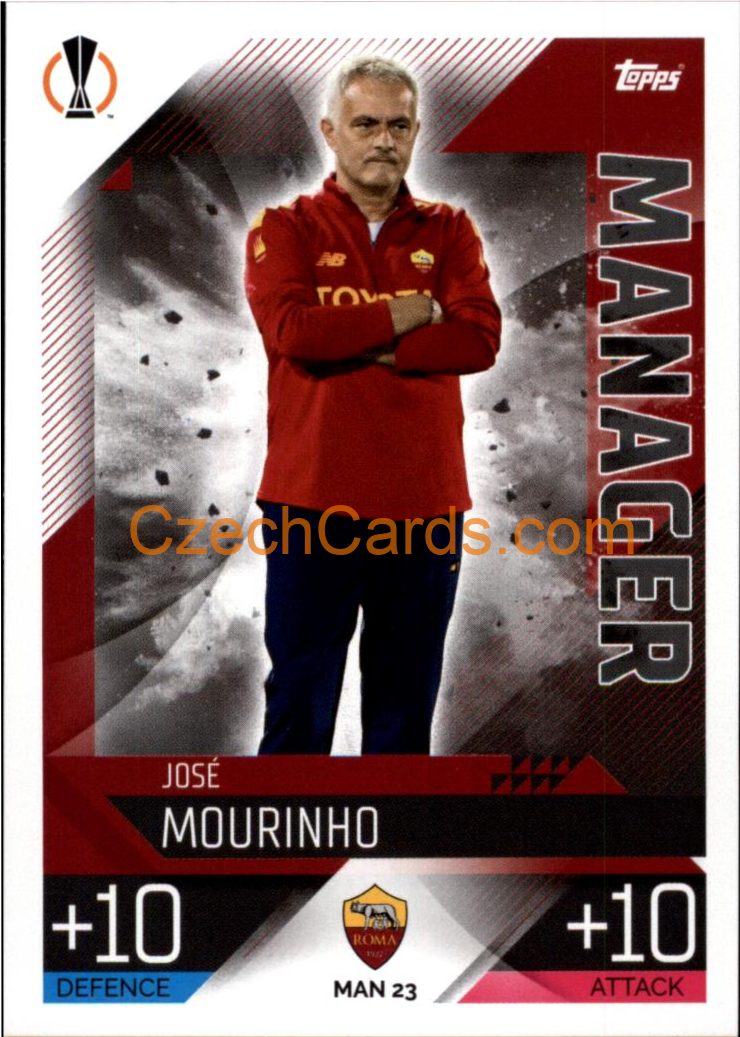 José Mourinho (AS Roma) 2022/23 Match Attax Extra #MAN 23