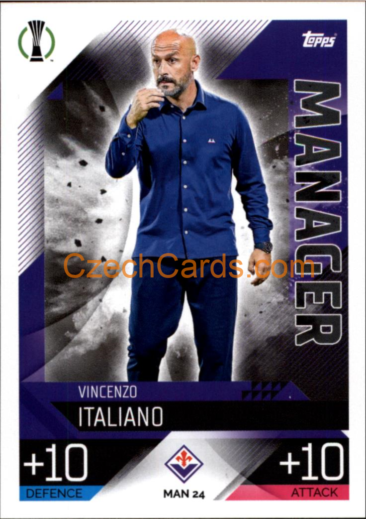 Vincenzo Italiano (ACF Fiorentina) 2022/23 Match Attax Extra #MAN 24