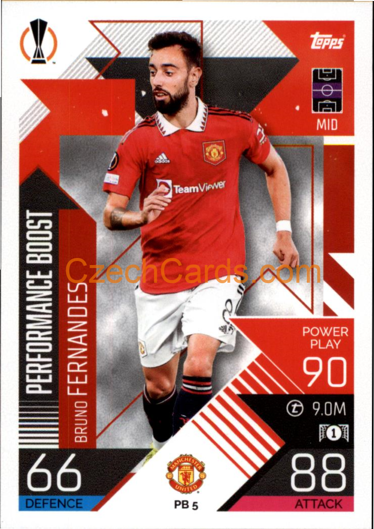 Bruno Fernandes (Manchester United) 2022/23 Match Attax Extra #PB 5