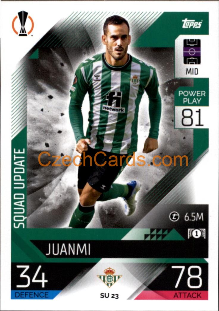 Juanmi (Real Betis Balompié) 2022/23 Match Attax Extra #SU 23