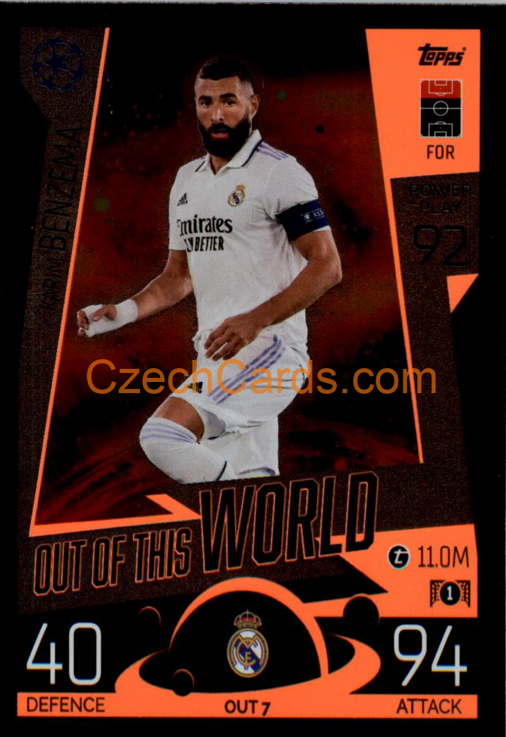 Karim Benzema (Real Madrid CF) 2022/23 Match Attax Extra #OUT 7