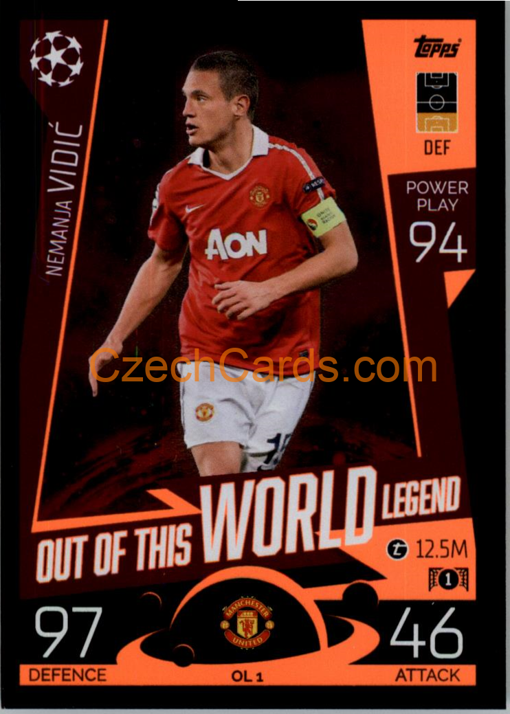 Nemanjia Vidić (Manchester United) 2022/23 Match Attax Extra #OL 1