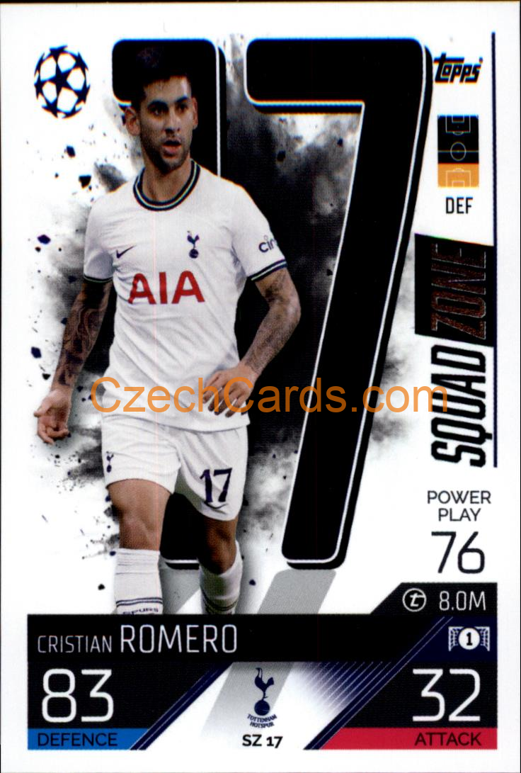 Cristian Romero (Tottenham Hotspur) 2022/23 Match Attax Extra #SZ 17