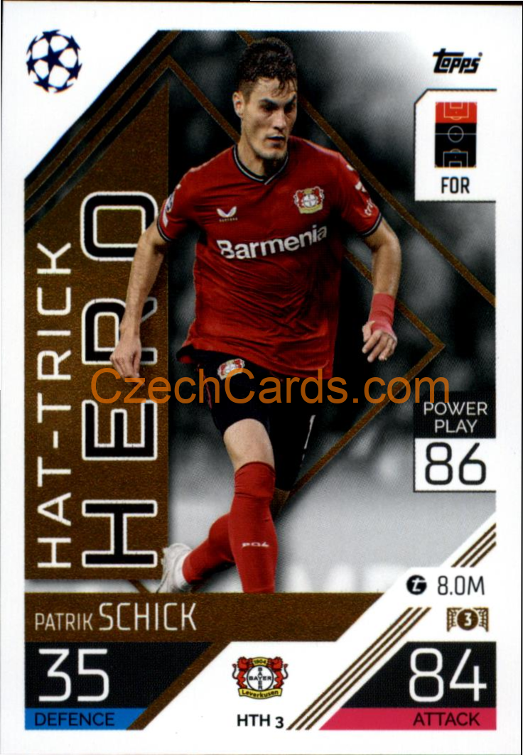 Patrik Schick (Bayer 04 Leverkusen) 2022/23 Match Attax Extra #HTH 3