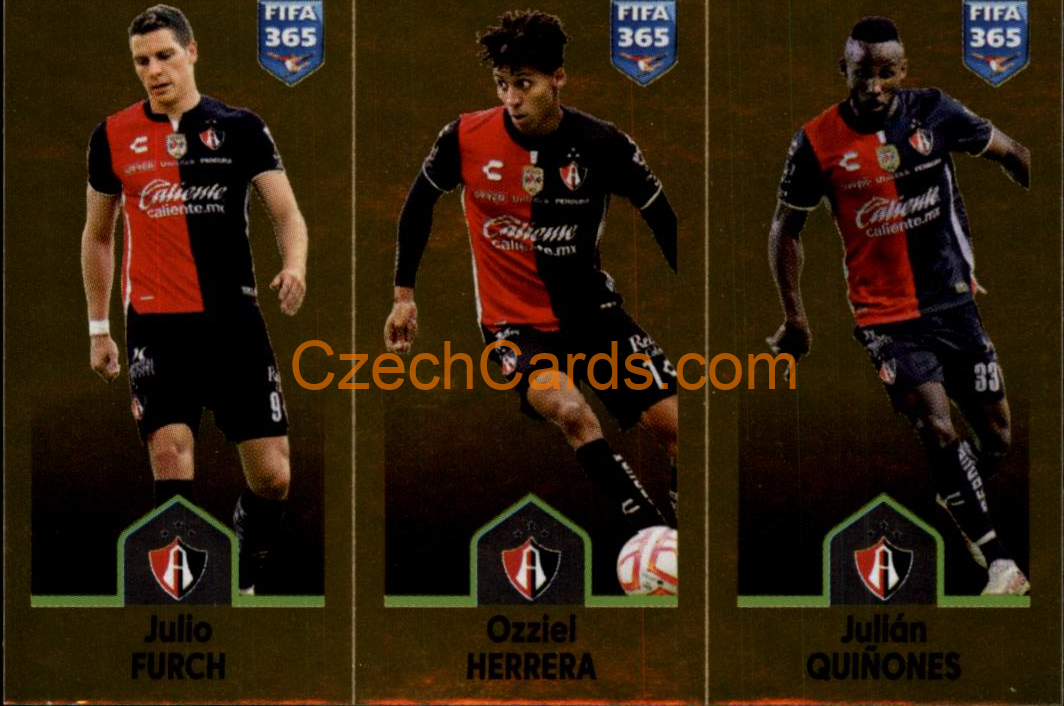 Julio Furch / Ozziel Herrera / Julián Quiñones 2023 Panini Fifa 365 sticker #369