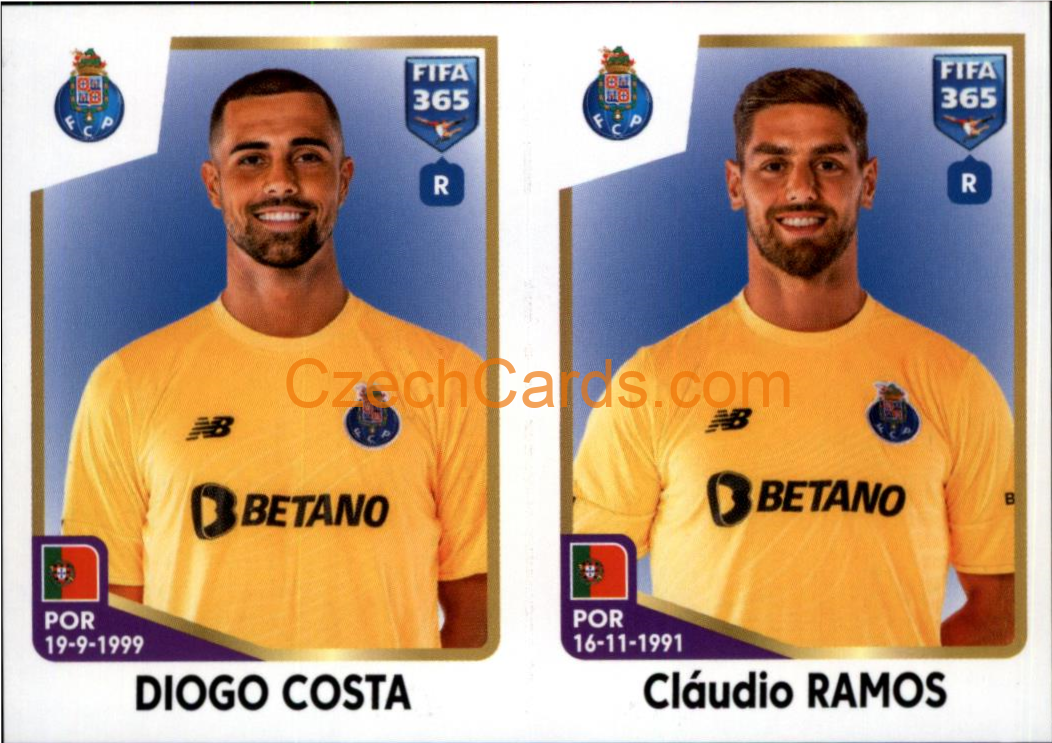 Diogo Costa / Cláudio Ramos 2023 Panini Fifa 365 sticker #390