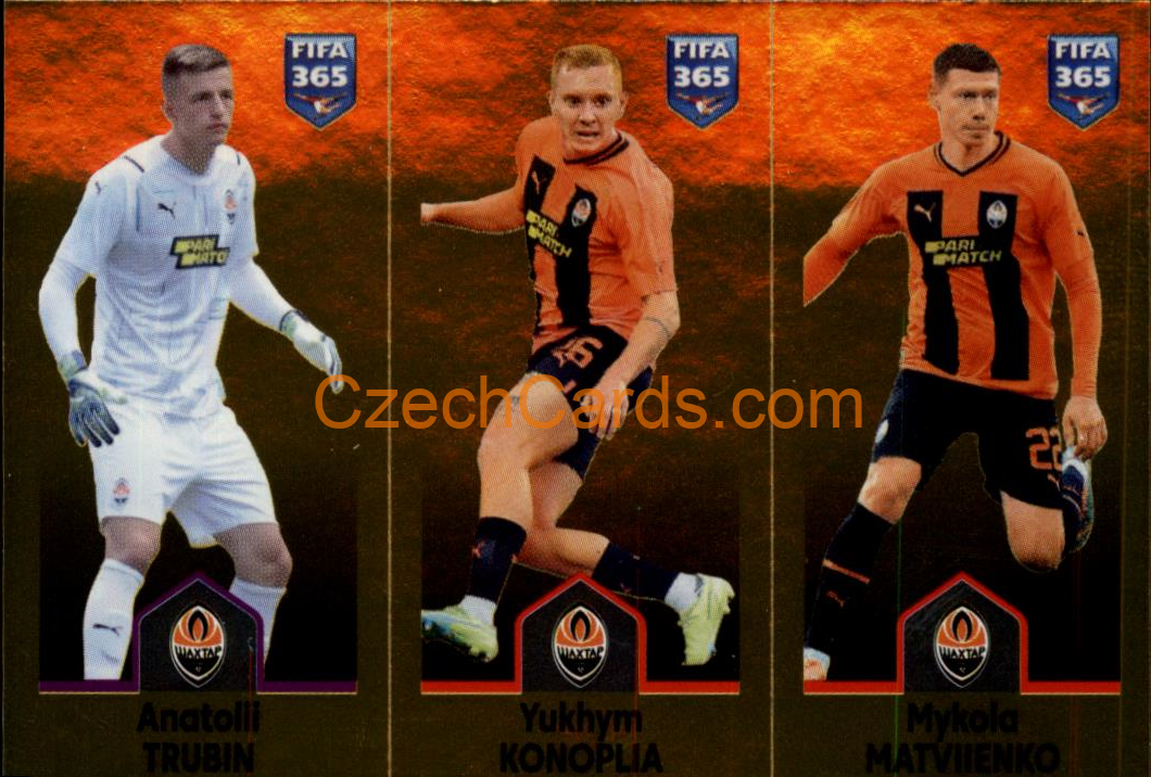 Trubin / Konoplia / Matviienko 2023 Panini Fifa 365 sticker #407