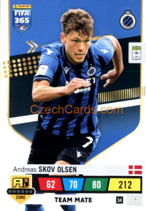 Andreas Skov Olsen 2023 FIFA 365 Adrenalyn #34