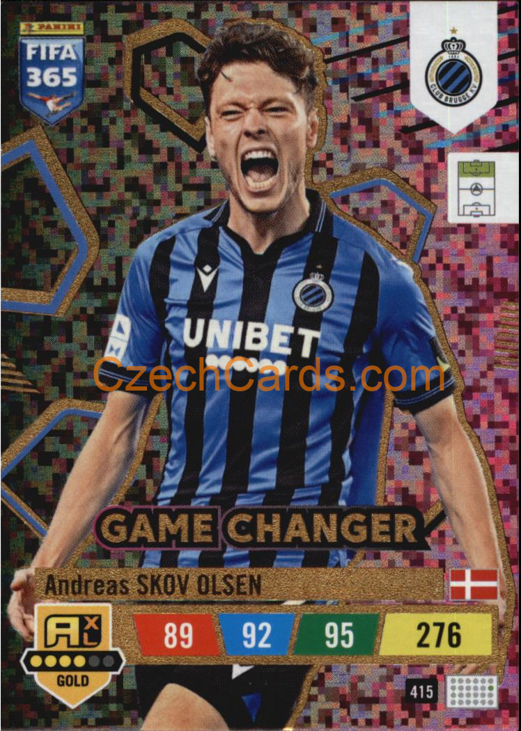 Andreas Skov Olsen 2023 FIFA 365 Adrenalyn GOLD #415