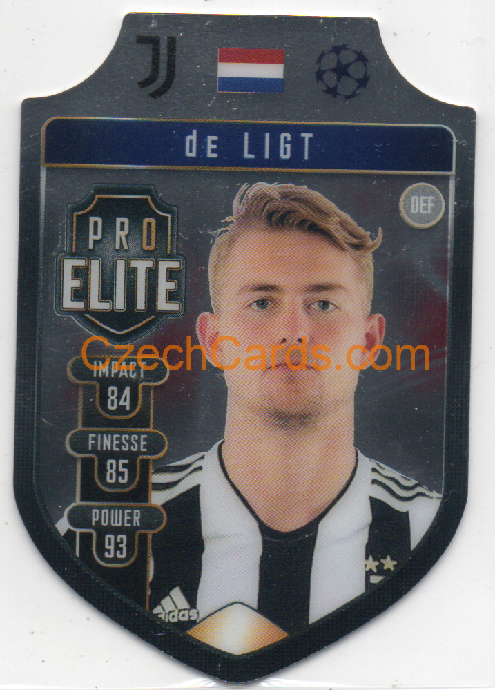 Matthijs de Ligt Topps Match Attax 2021/22 Pro Elite Shield #SH 16