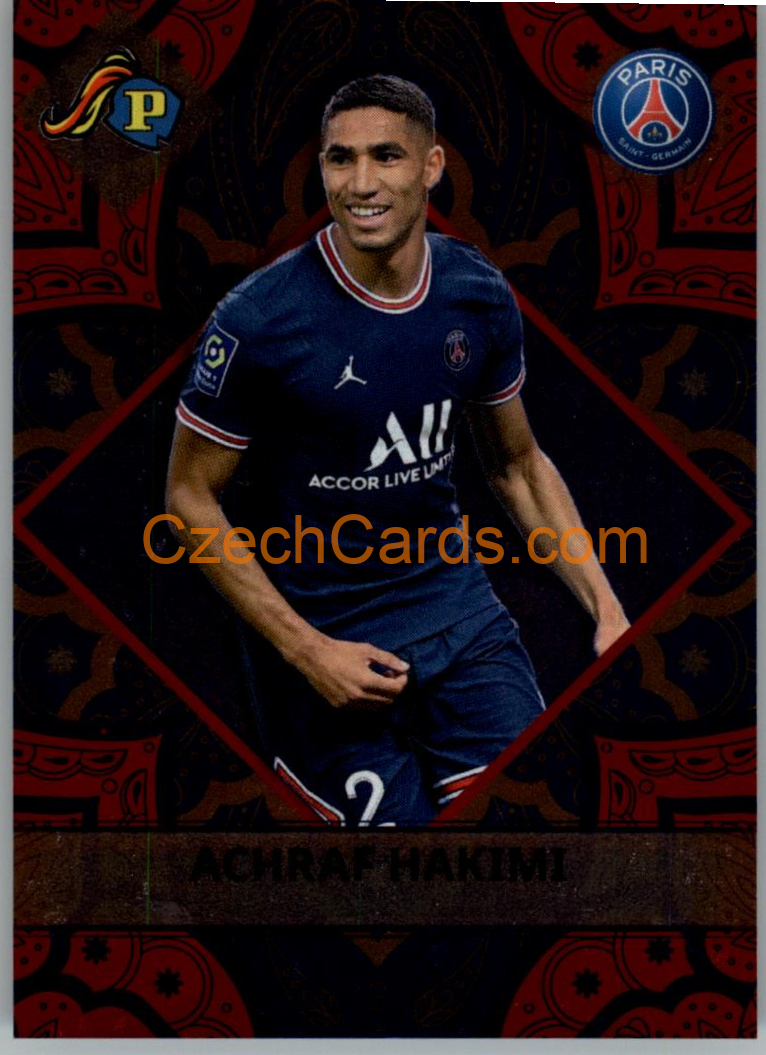 Achraf Hakimi 2022 Panini Ligue 1 Ultra Premium foil #122