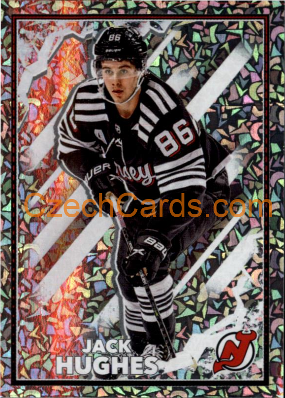 Jack Hughes 2022-23 Topps NHL sticker foil #293