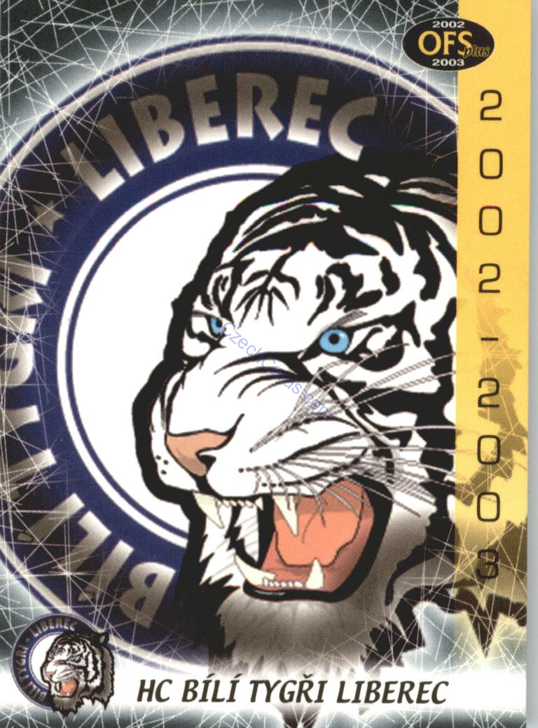 HC Bílí Tygři Liberec OFS 2002/03 Team Logo Z4