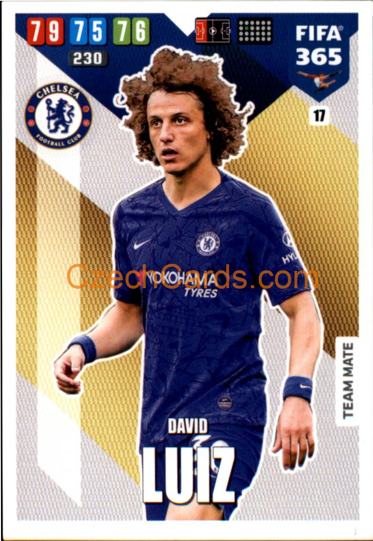 David Luiz 2020 Panini FIFA 365 Adrenalyn #17