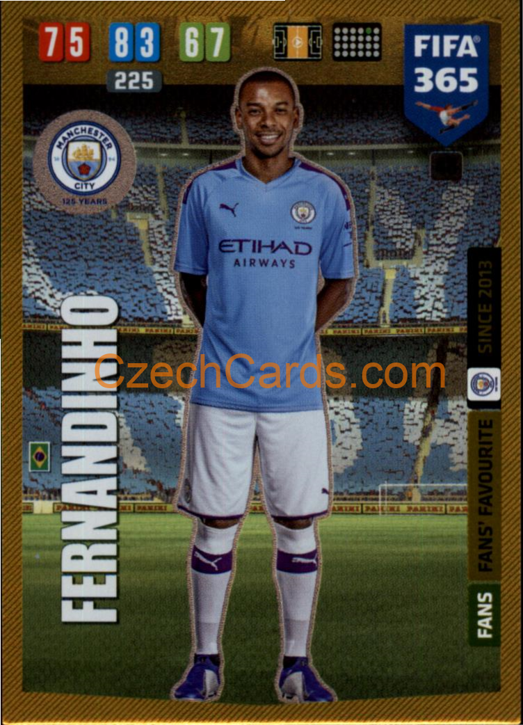 Fernandinho 2020 Panini FIFA 365 Adrenalyn FANS #48