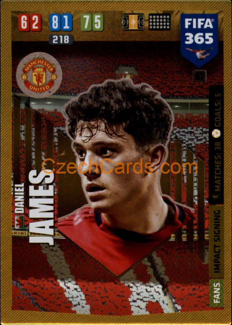 Daniel James 2020 Panini FIFA 365 Adrenalyn IMPACT #67