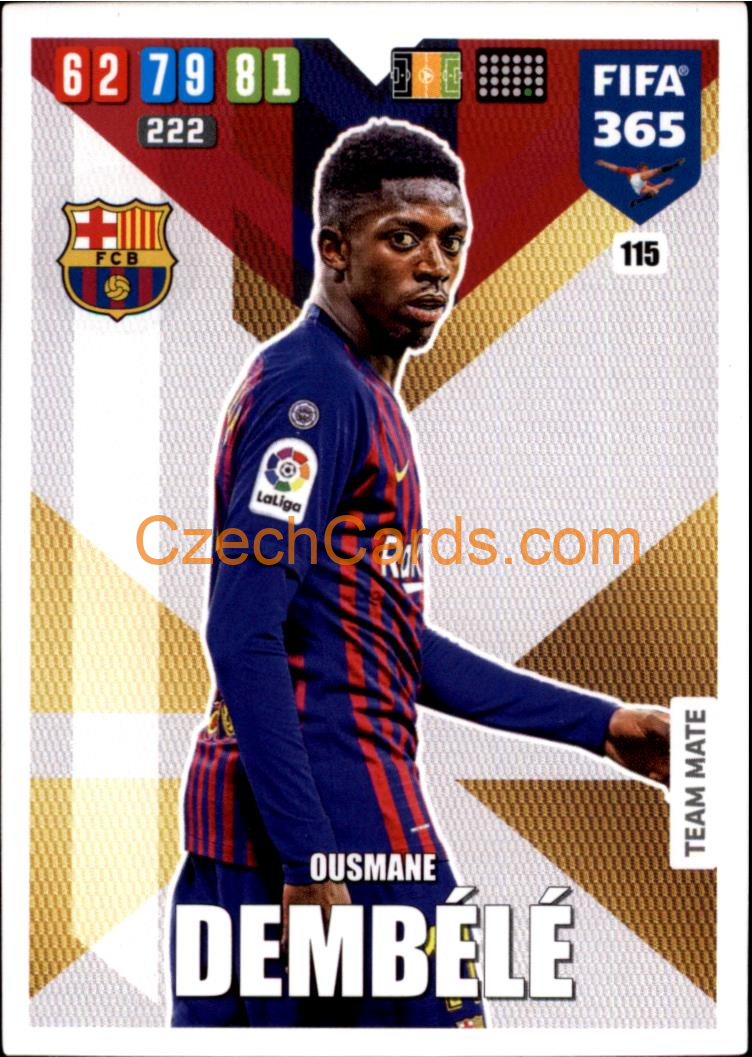 Ousmane Dembélé 2020 Panini FIFA 365 Adrenalyn #115