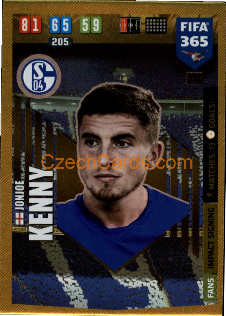 Jonjoe Kenny 2020 Panini FIFA 365 Adrenalyn IMPACT #212