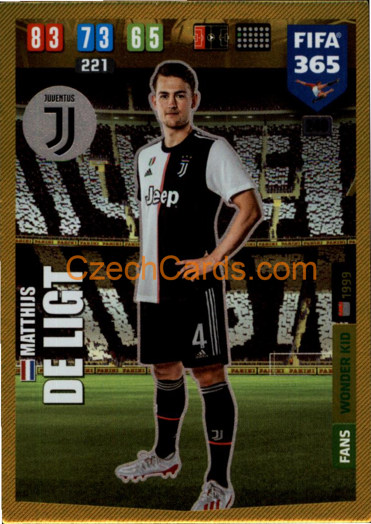 Matthijs de Ligt 2020 Panini FIFA 365 Adrenalyn WONDER KID #249