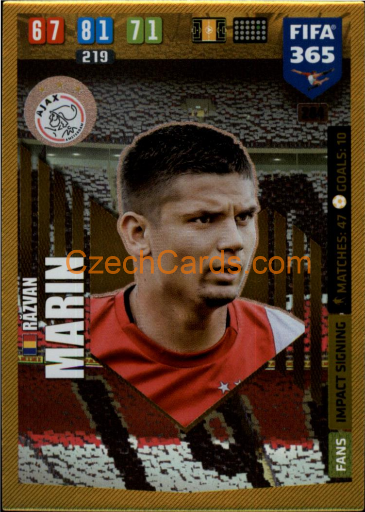 Razvan Marin 2020 Panini FIFA 365 Adrenalyn IMPACT #284