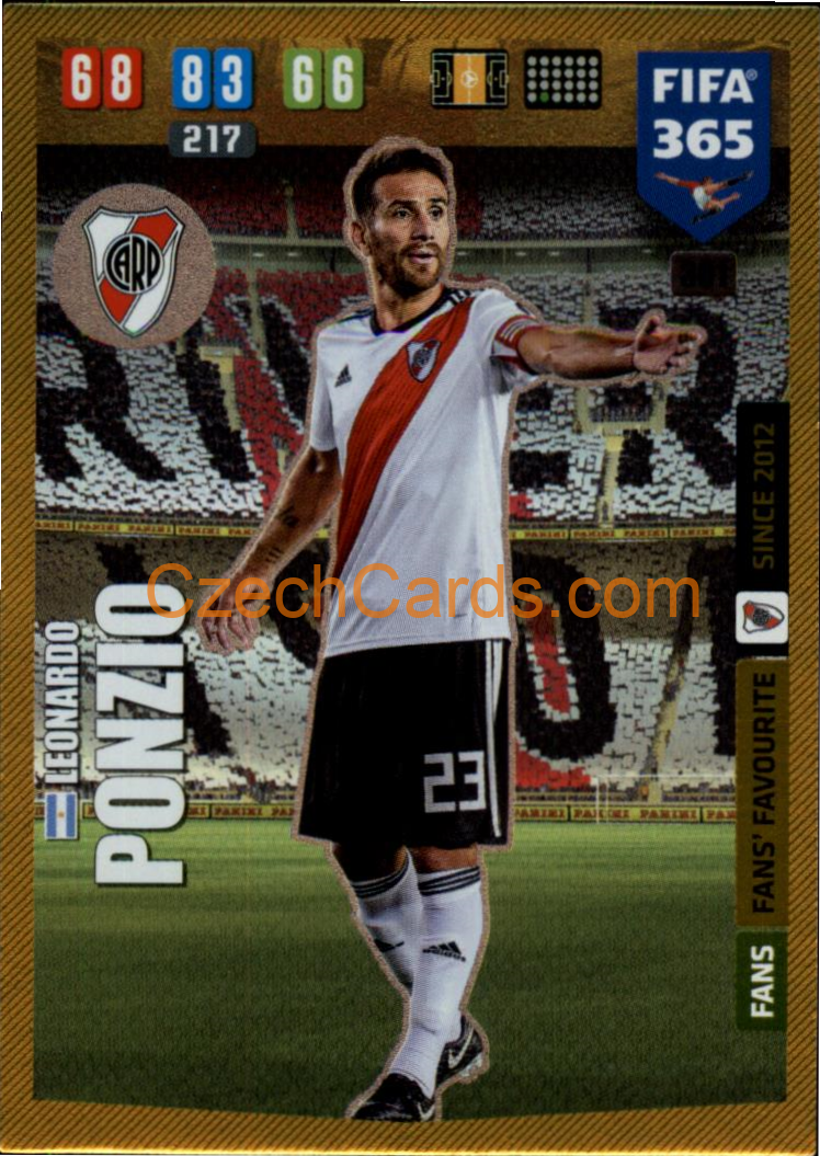 Leonardo Ponzio 2020 Panini FIFA 365 Adrenalyn FANS #301