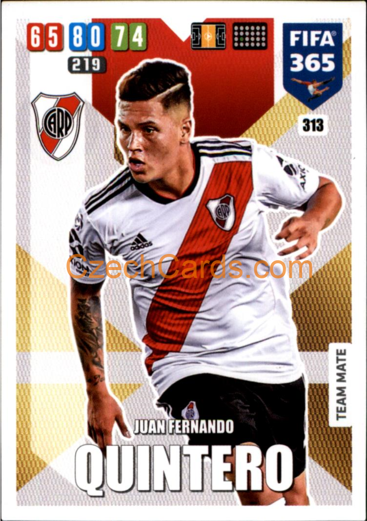 Juan Fernando Quintero 2020 Panini FIFA 365 Adrenalyn #313