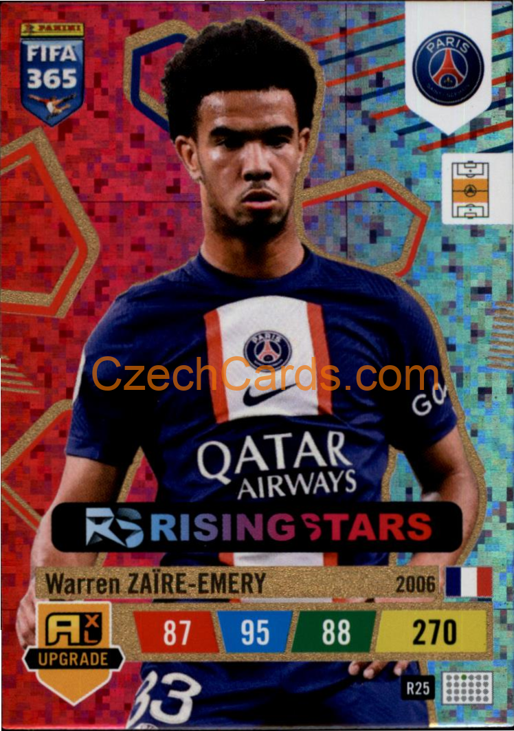 Warren Zaire-Emery  2023 FIFA 365 Adrenalyn Rising Stars #R25