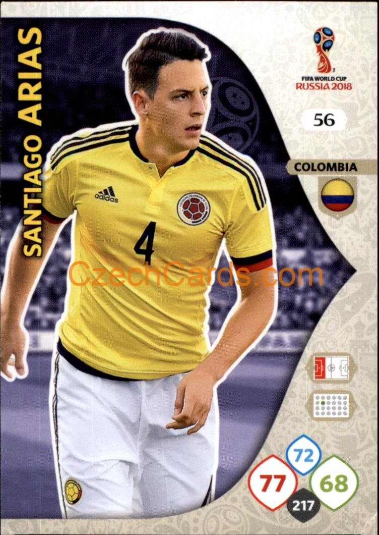 Santiago Arias 2018 Panini WC Russia  Adrenalyn #56