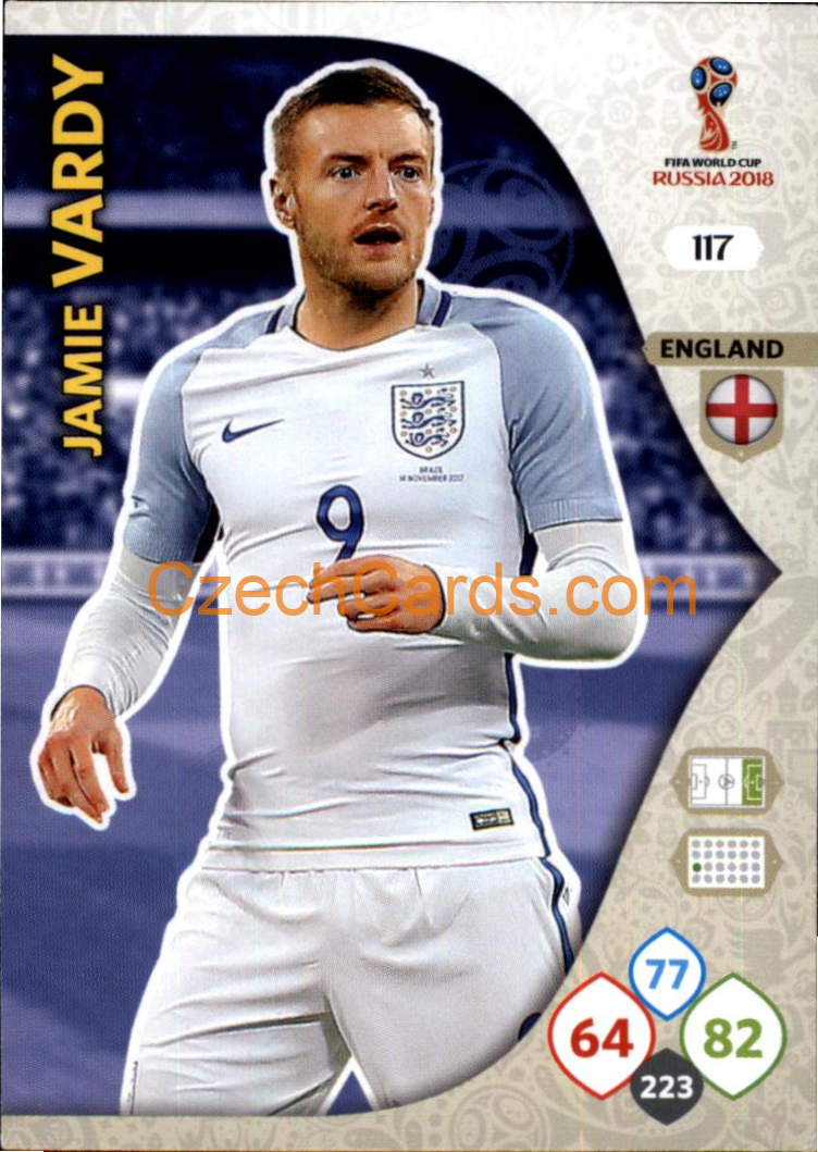 Jamie Vardy 2018 Panini WC Russia  Adrenalyn #117
