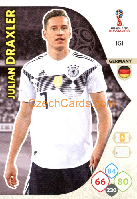 Julian Draxler 2018 Panini WC Russia  Adrenalyn #161