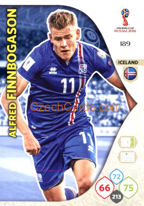 Alfred Finnbogason 2018 Panini WC Russia  Adrenalyn #189