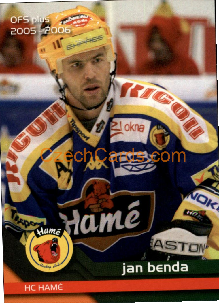 Jan Benda OFS 2005-06 #353 dotisk