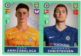 Kepa Arrizabalaga - Andreas Christensen Panini 2020 FIFA 365 #6